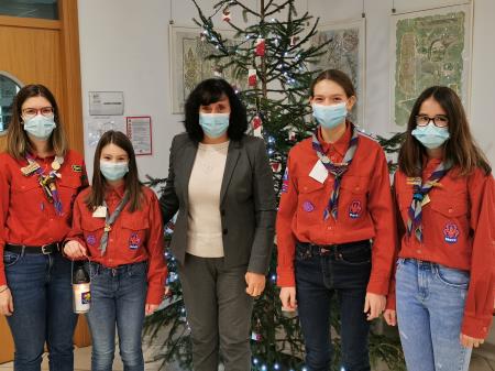 Prevzem Luči miru na Občini Divača-2 